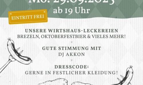 Oktoberfest für alle - Eintritt frei